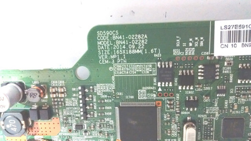 Placa Main Monitor Samsung S27e591c + Flex (Usado)