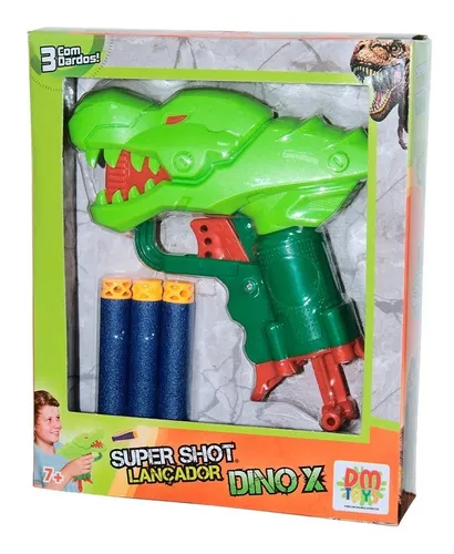 Arminha Brinquedo Lança Dardo Pistola Dino Tipo Nerf Promo - Dupari