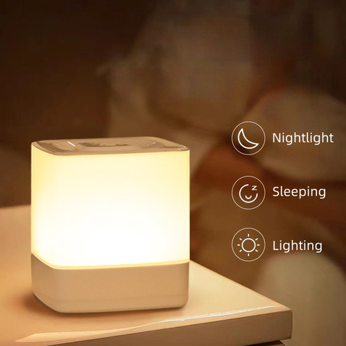 . Luz De Noche Led Recargable Lámpara De Noche Táctil