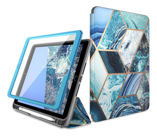 Funda Para iPad 10.2 I-blason 9a/8a/7a Gen Protector/mármol