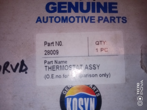 Termostato Completo 28009 / Ford Fiesta  Power Ka (curvo)