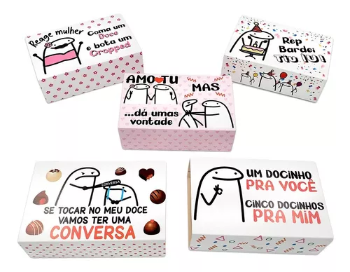 10 Caixa Embalagem 6 Doce Flork Meme Bento De Amor Divertido