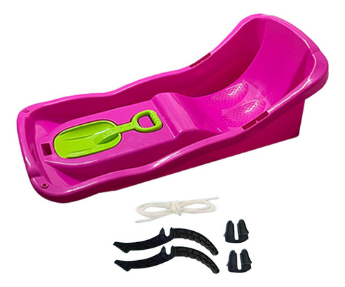 Trineo De Nieve De 92 Cm, Trineo Deslizante Para Rosa Rojo