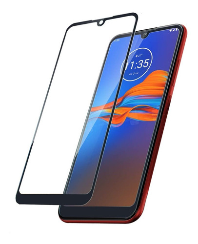 Mica Cristal 5d Semi Curva Para Moto G8 Play G8 Plus E6 Plus