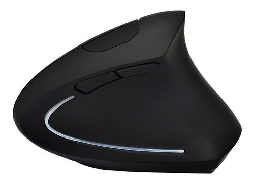 Mouse Vertical Inalámbrico Ergonómico 2.4g, Recargable Color Negro