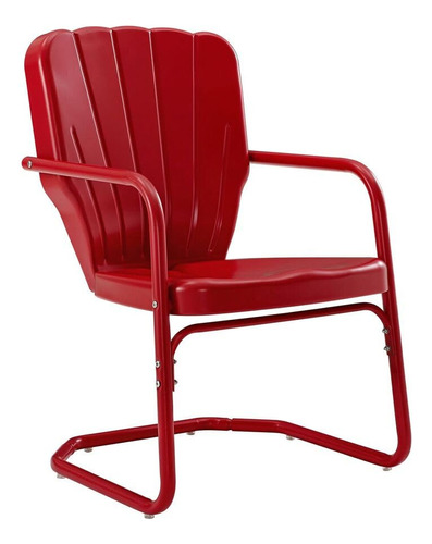 Crosley Furniture Co-re Ridgeland - Silla De Metal Retro, C.