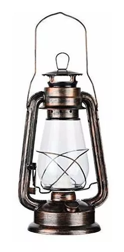 Lámpara De Aceite De Linterna Eléctrica Antigua Con A