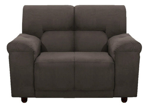 Sillon Sofa Juego Living 2 Cuerpos Tela Nuevo LG Color Chocolate Diseño de la tela Liso