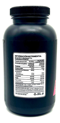 Myo Inositol D Chiro Inositol Platinum 400 Cápsulas Snatural Sin Sabor