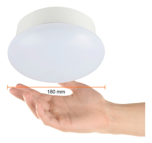 Lampara Sobreponer E27 13w Tecnolite Ptleled/004/65/bco Blanco