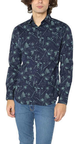 Camisa Estampada Rewind Para Hombre  