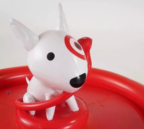 Chapoteadero Fuente Inflable Con Aspersor De Agua Target Rojo