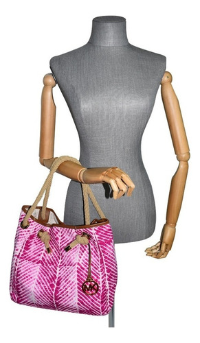Bolsa Michael Kors Lona Marina Rosa