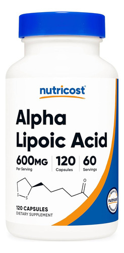 Acido Alfa Lipoico 600mg Por Porcion 120 Capsulas-nutricost