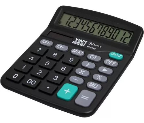 Calculadora De Mesa Escritório Escolar Comercial 12 Dígitos 