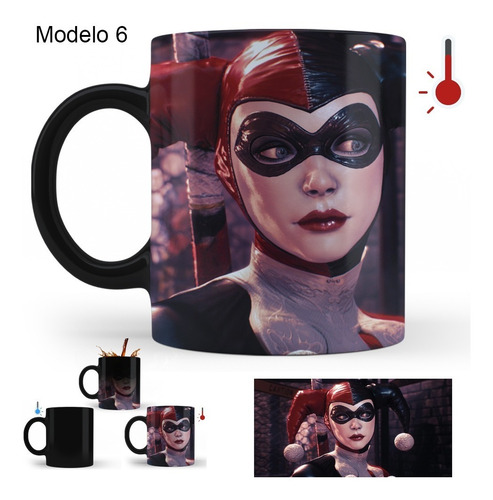Imagen 6 de 10 de Taza Mágica Harley Quinn | Varios Modelos