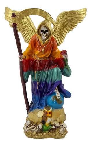 Santa Muerte Angel Protector Arcangel Ritualizada 40 Cm 