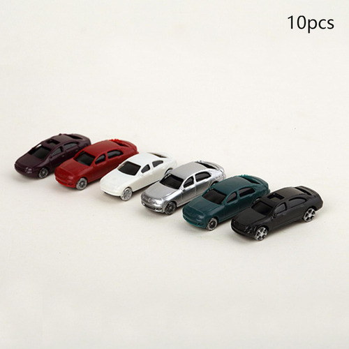 3 X 10 Piezas 1:150 Dioramas De Coches Pintados, Trenes