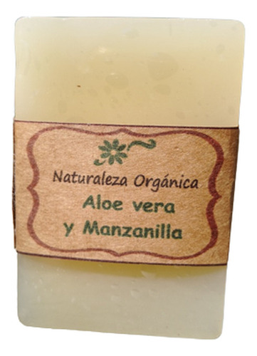 Jabón Artesanal De Aloe Vera Y Manzanilla - Rosacea  X 100 G