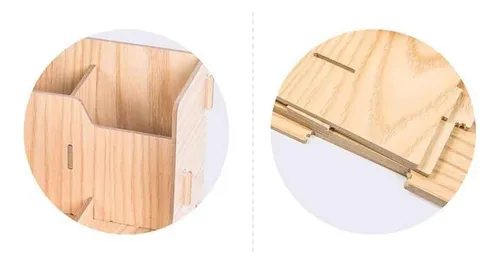 Caja Estante Organizador Multifuncional Home Office Madera