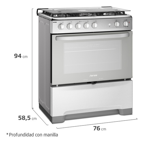 Cocina Fensa 5 Platos F5500t