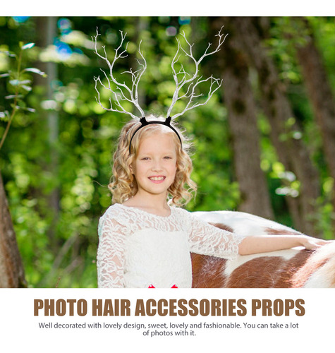 Diadema Con Cuernos De Ciervo, Diadema Con Diseño De Bosque