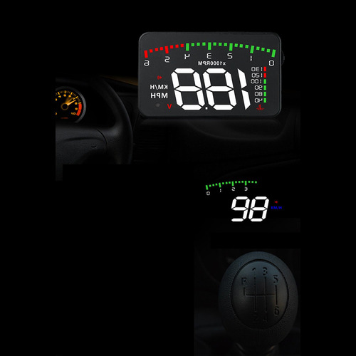 Hud De 3,5 Pol. Para Cima E Para Cima Do Carro A900 Obd2