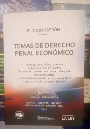 Temas De Derecho Penal Económico / Isidoro Sasson