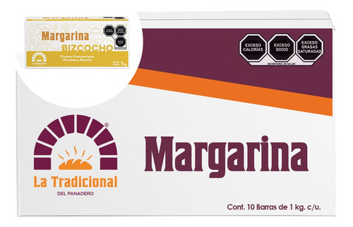 Margarina La Tradicional Del Panadero Bizcocho Caja 10 Kg.