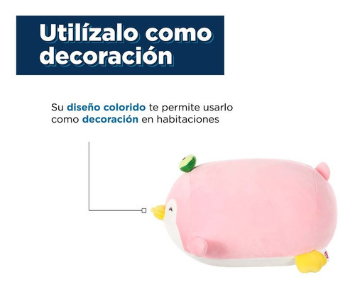 Miniso Peluche Pingüino Con Aguacate Rosa 28.3x26.2x14.5cm