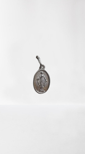 Medalla Virgen De La Sonrisa Plata 925, Oval 12 X 8mm.