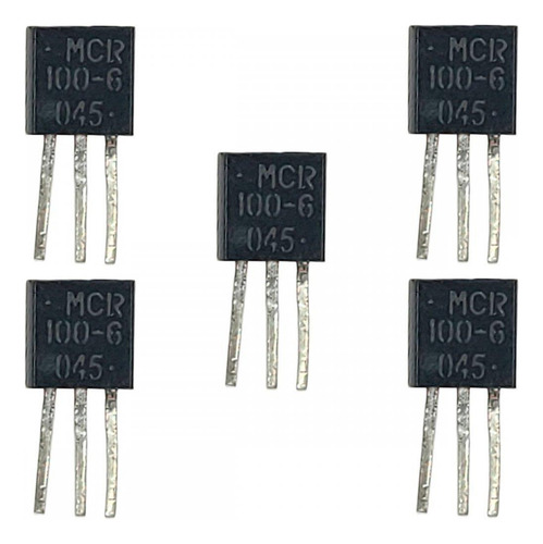 Kit Com 5 Transistor Retificador Scr 400v 800ma - Mcr100-6