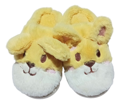 Pantuflas Animales Piel Corderito Unisex Para Niños Y Niñas