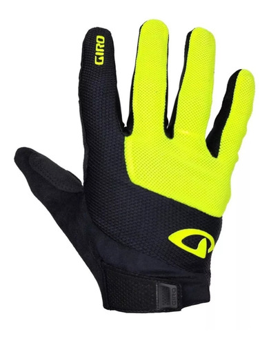 Luva Giro Bravo Lf Gel Fechada Preto/amarelo