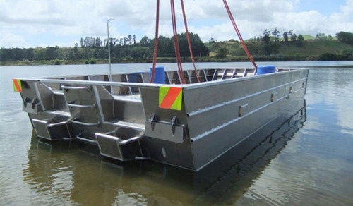 Flutuante Lancha Balsa Aluminio Naval Qualquer Finalidade