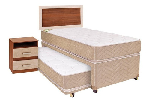 Cama Nido Celta Bamboo + Kit Alicante 1.5 Pl