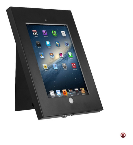 Imagen 1 de 5 de Caja Base Pared Soporte Seguridad Antirrobo iPad 2017 Acero