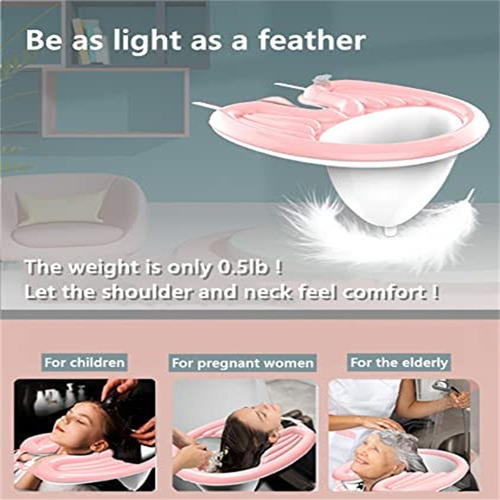 Para Bandeja Lavado Cabello Inflable Portátil Champú