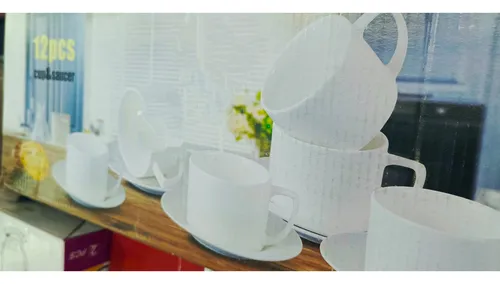 Juegos De Tazas Blancas 12 Pzas