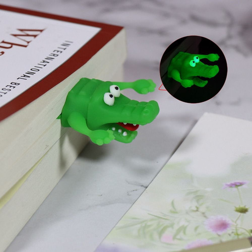 Marcador 3d Con Clip Para Libros, Material Escolar, Cocodril
