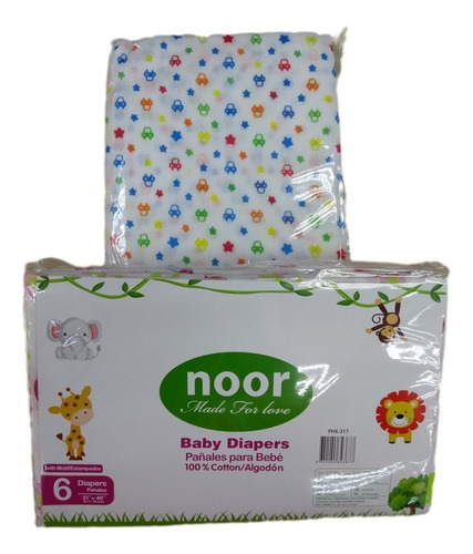 Imagen 2 de 3 de Pañales Para Bebé Baby Diapers Varón Y Niña 100% Algodón