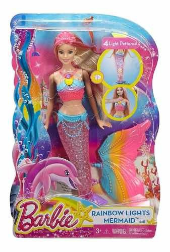 Boneca Barbie Dreamtopia Loira Sereia Do Arco-iris Com Luzes
