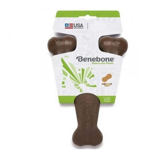 Brinquedo Para Cachorros Benebone Wishbone Médio Amendoim