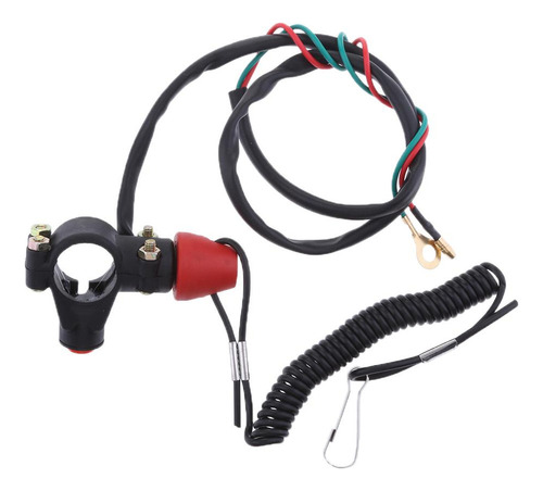 De Interruptor De Parada De Apagado Del Motor De Motocicleta