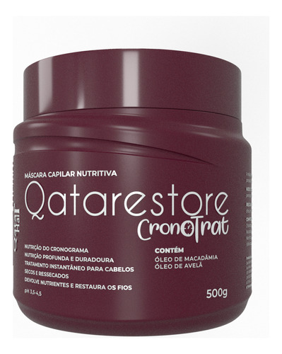 Máscara Qata Restore Linha Cronotrat Qatar Hair - Lançamento