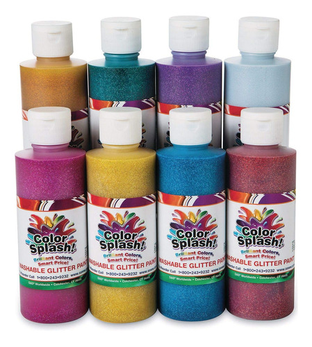 8 Oz. ¡salpicadura De Color  Surtido De Pinturas Purpu...