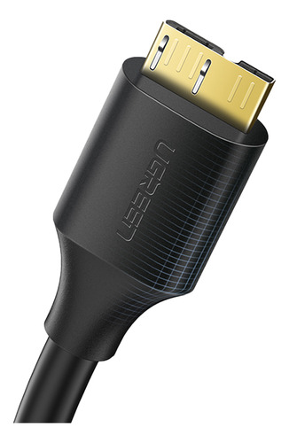 Cabo Micro Usb B Para Usb 3.0 Ugreen Macho 2 Metros Preto