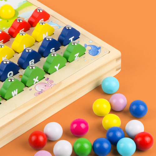 Juego De Pesca De Madera Magnético Habilidad Motora Fina
