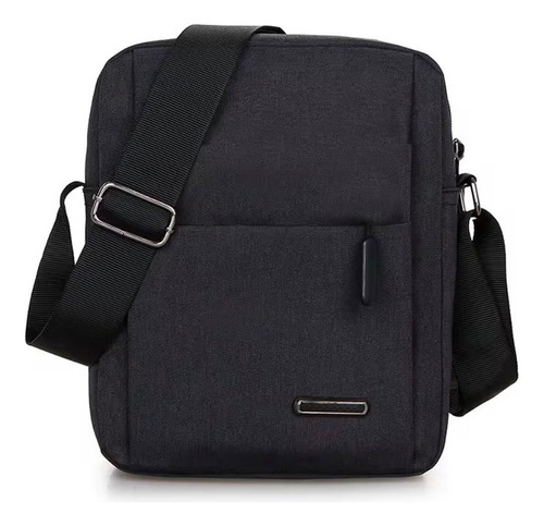 Pochete Bolsa De Ombro Resistente Alça Regulável Forrada Cor Preto