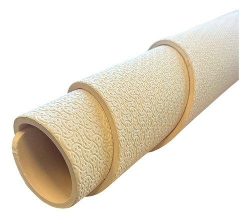 Tapete Yoga Pilates Fitness Ejercicio 8 Mm Yesh Market Color Vainilla